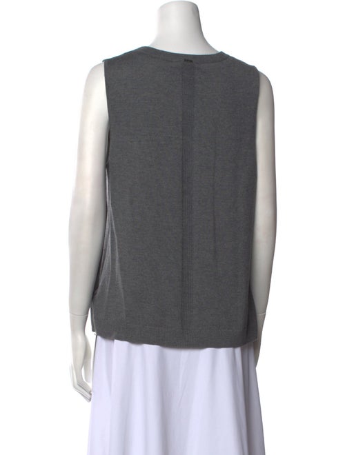 St. John Silk Scoop Neck Top