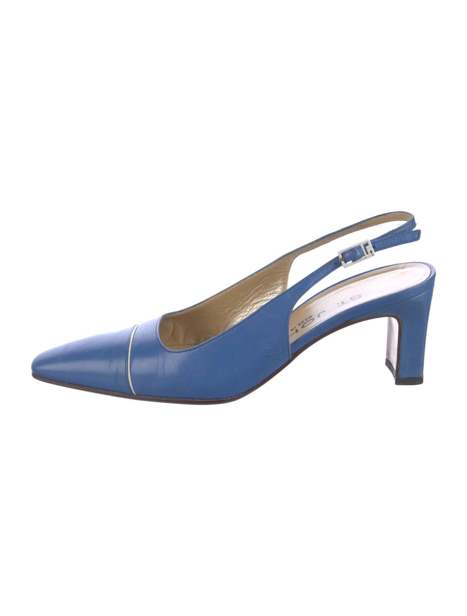 St. John Leather Slingback Pumps