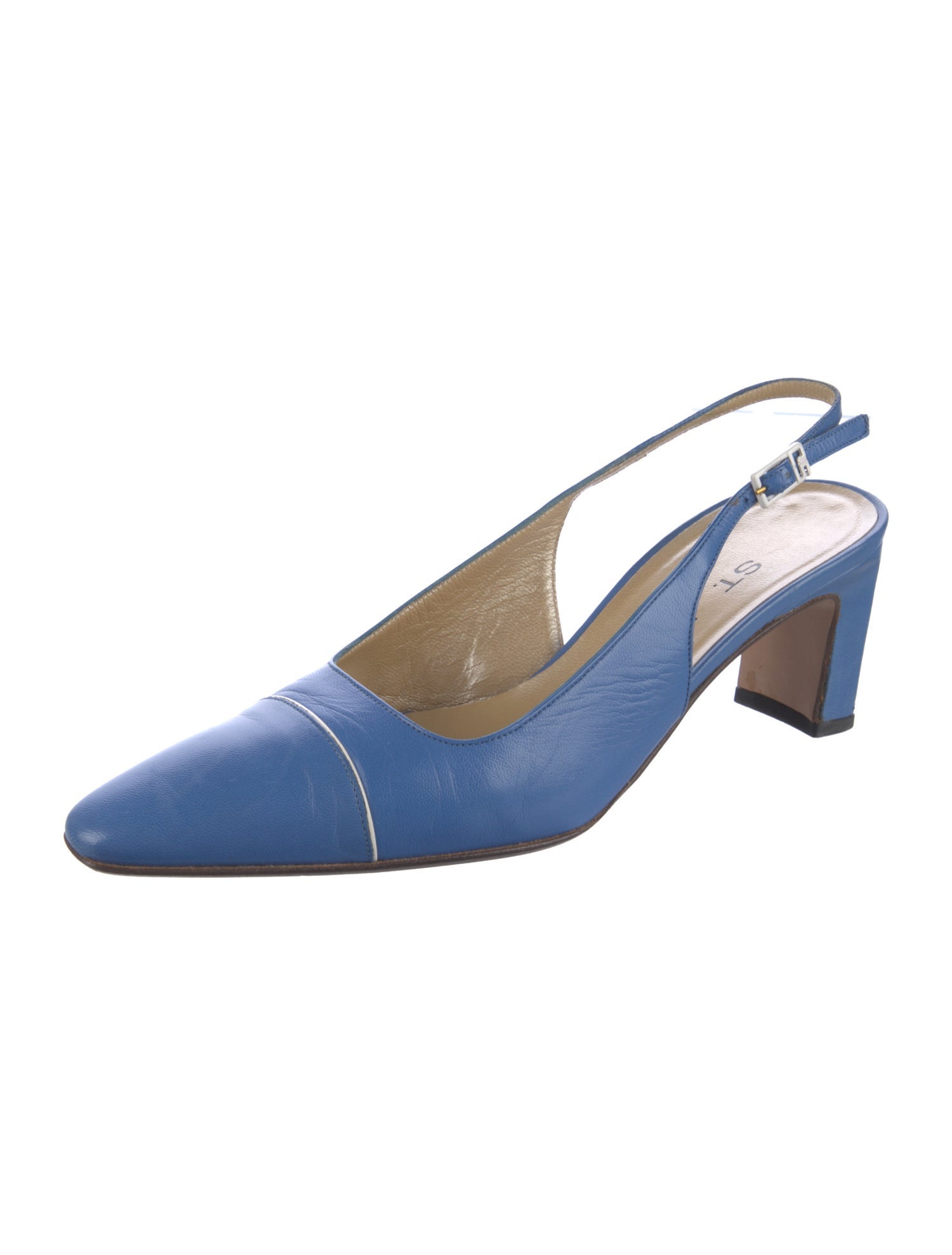 St. John Leather Slingback Pumps