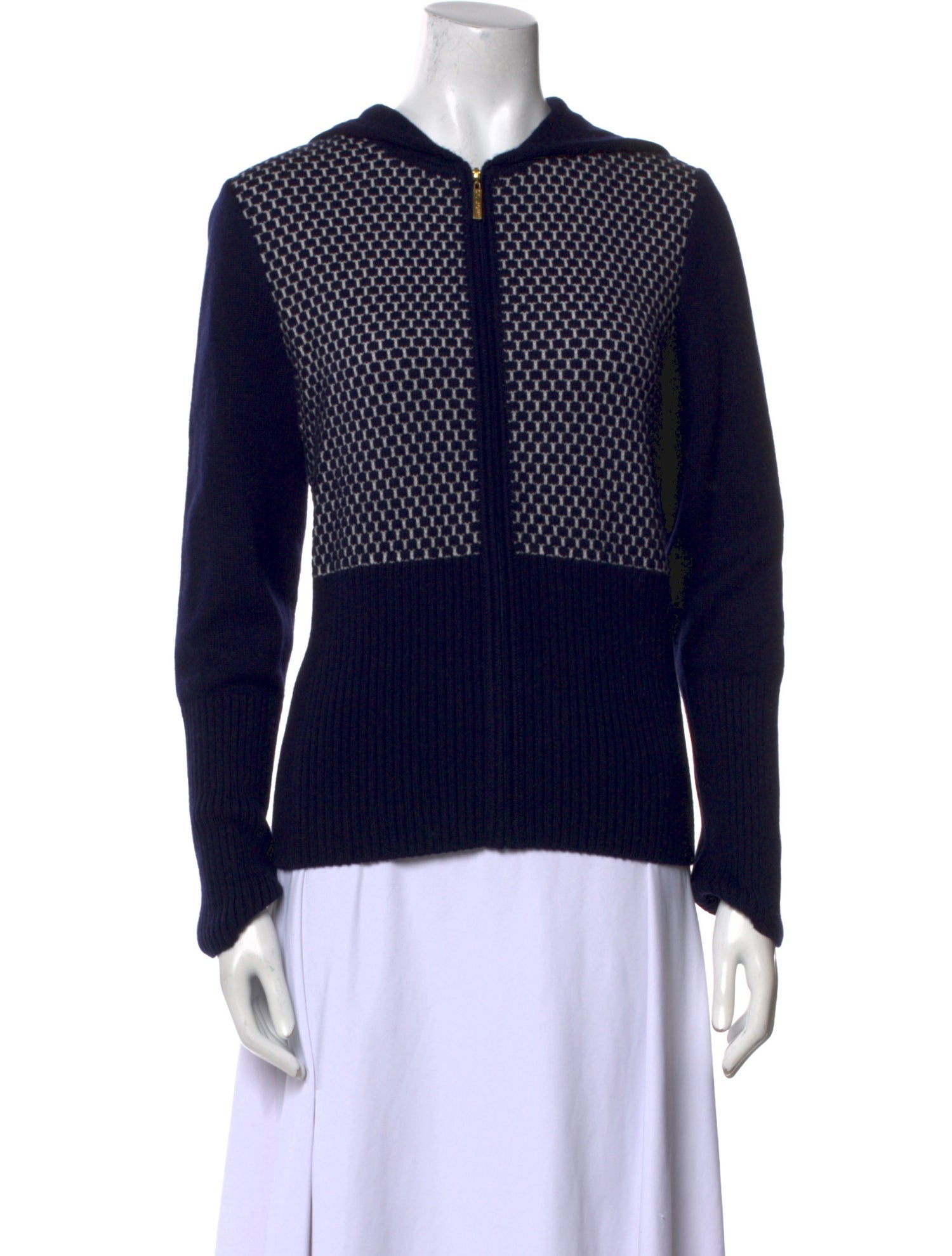 St. John Cashmere Printed Sweater