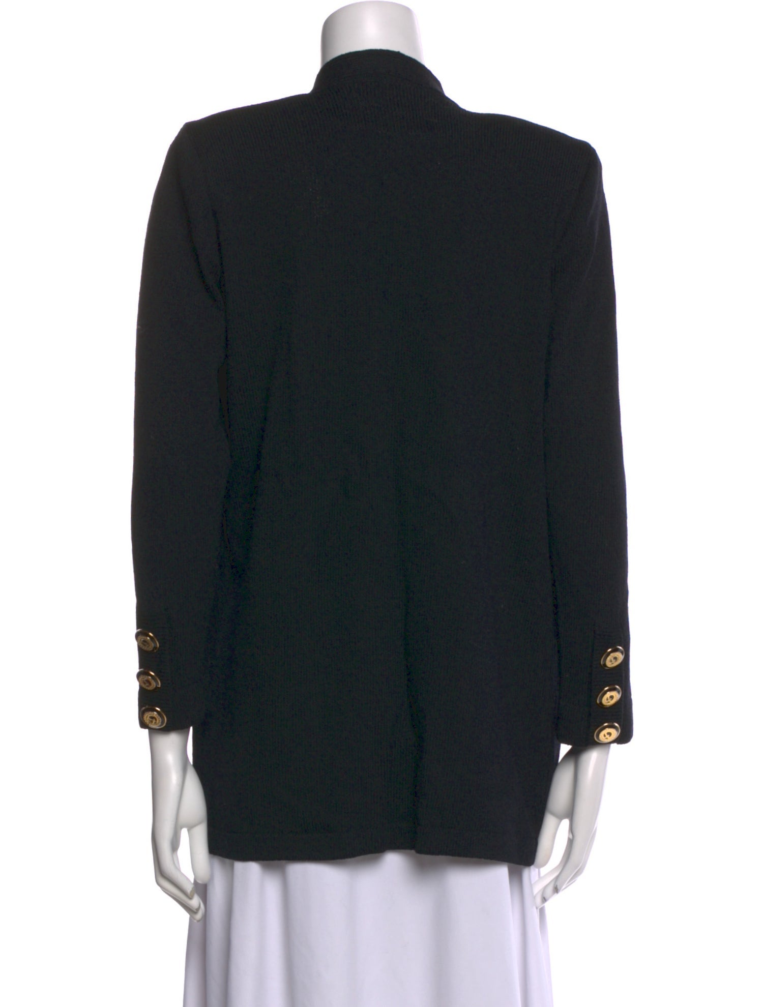 St. John Wool Open Front Sweater