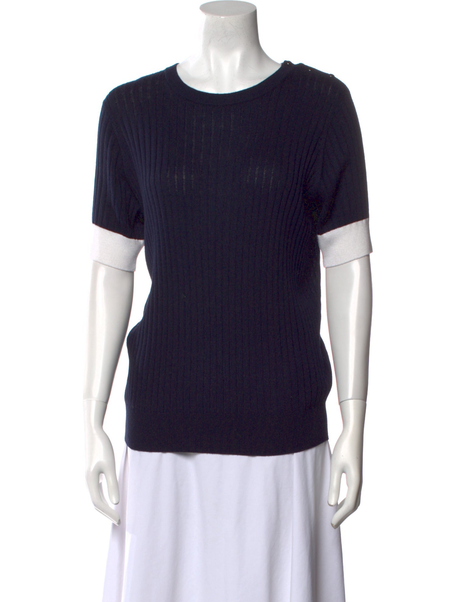 St. John Crew Neck Short Sleeve T-Shirt