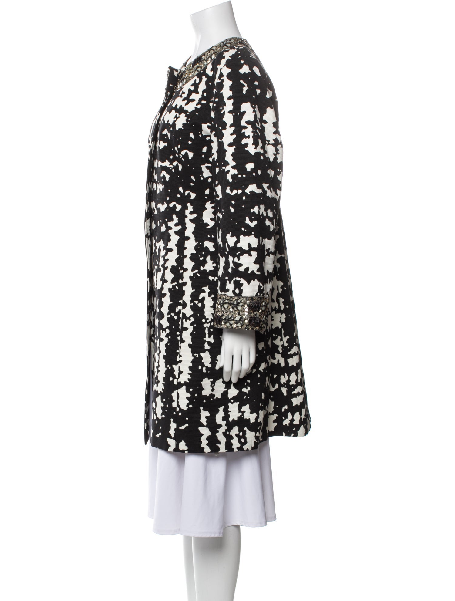 St. John Printed Coat w/ Tags