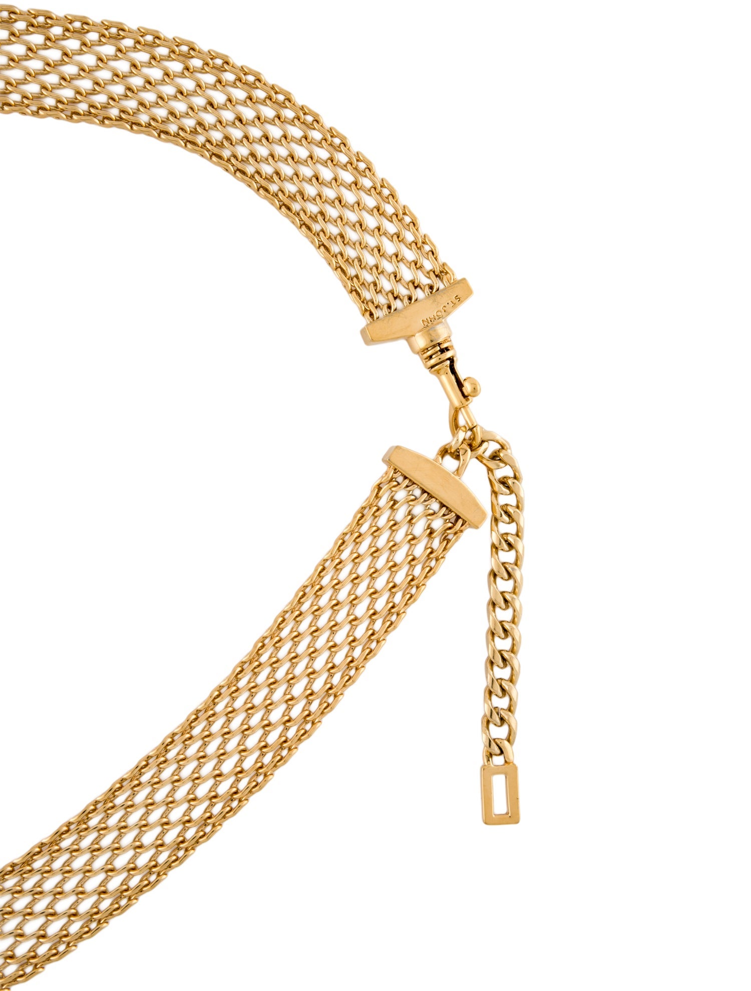 St. John Skinny Metal Chain-Link Belt