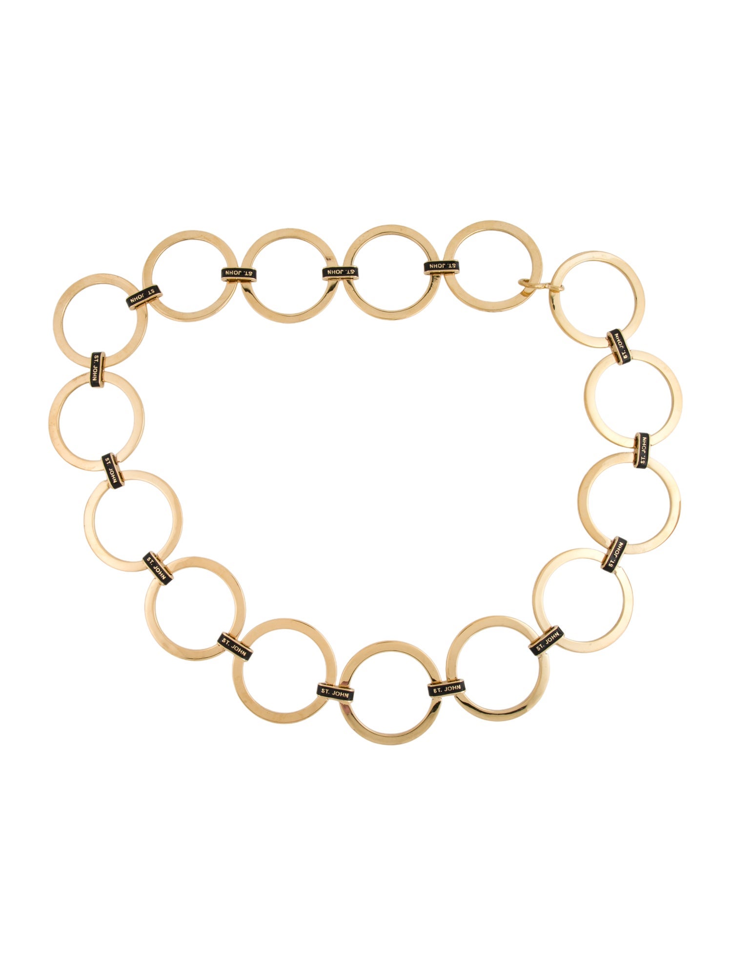 St. John Wide Metal Waist Belt