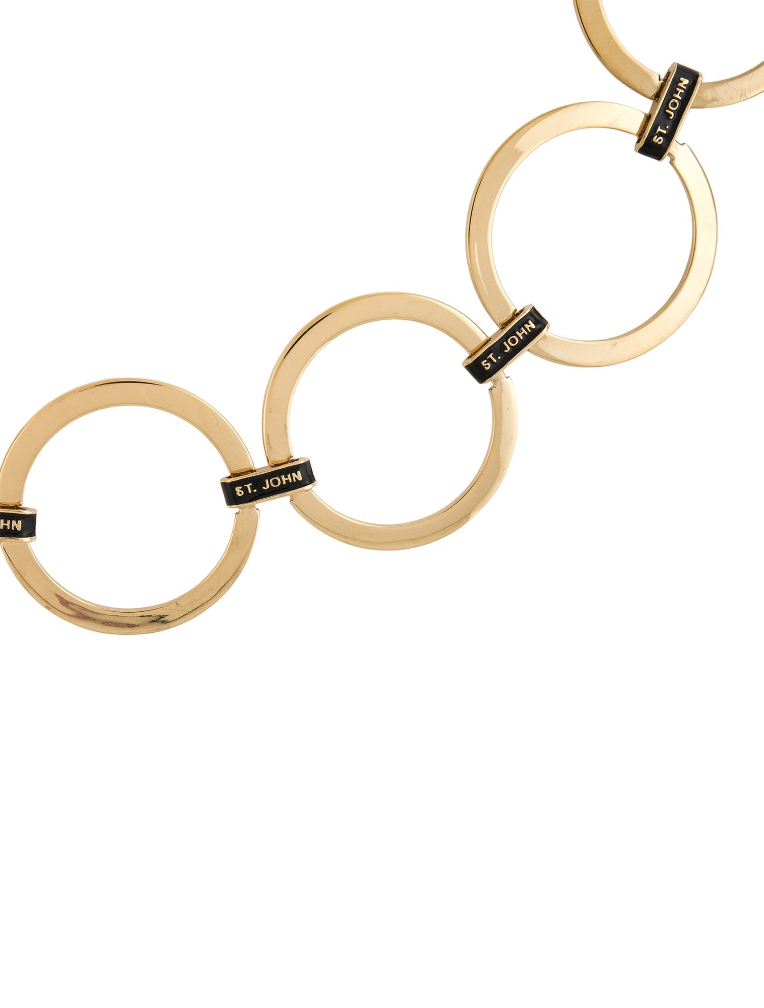 St. John Wide Metal Waist Belt