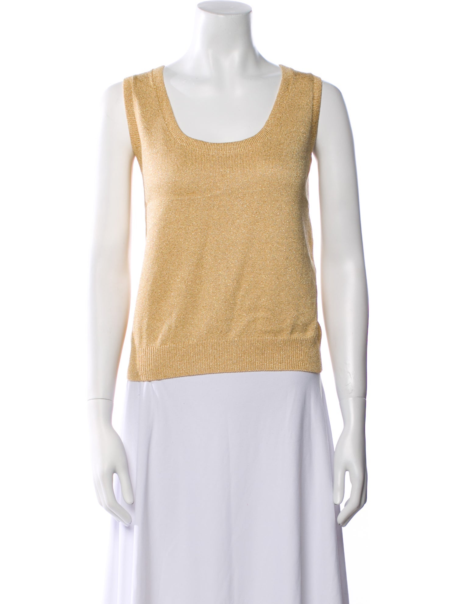 St. John Wool Scoop Neck Top