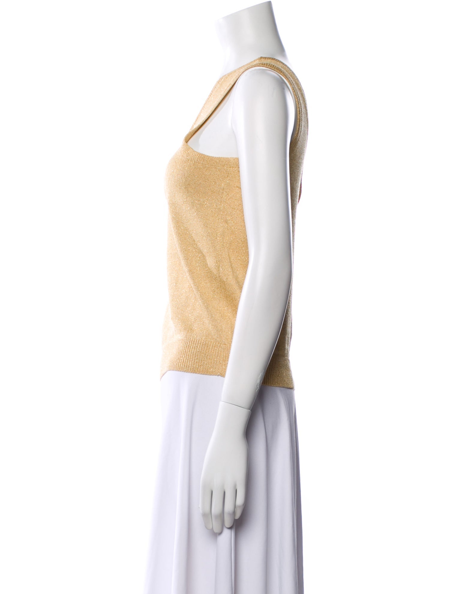 St. John Wool Scoop Neck Top