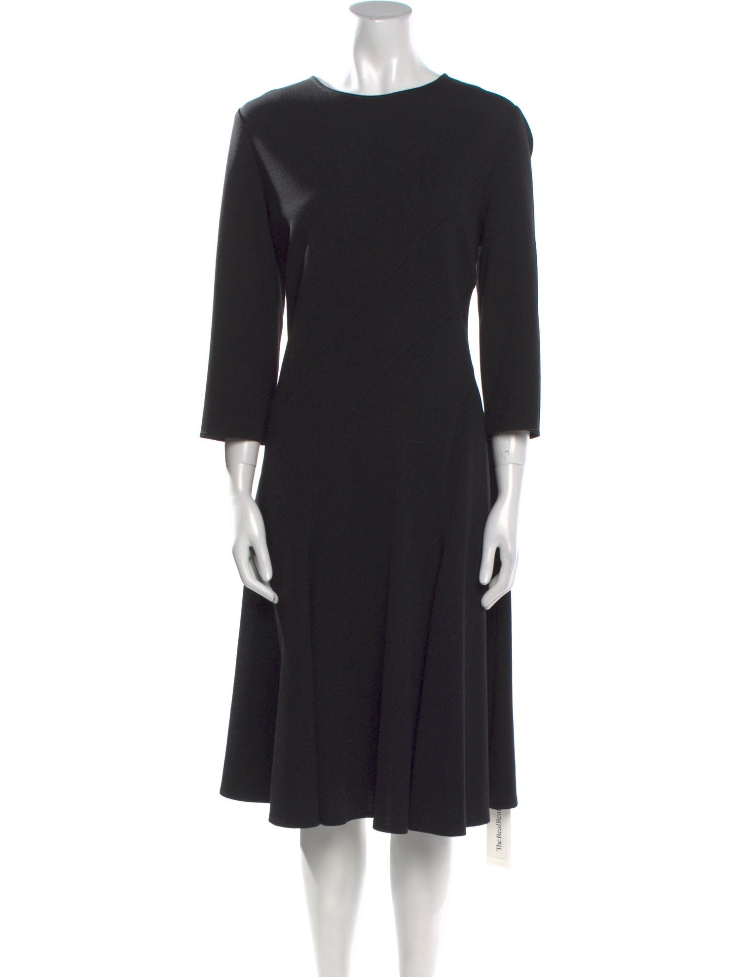 St. John Bateau Neckline Midi Length Dress