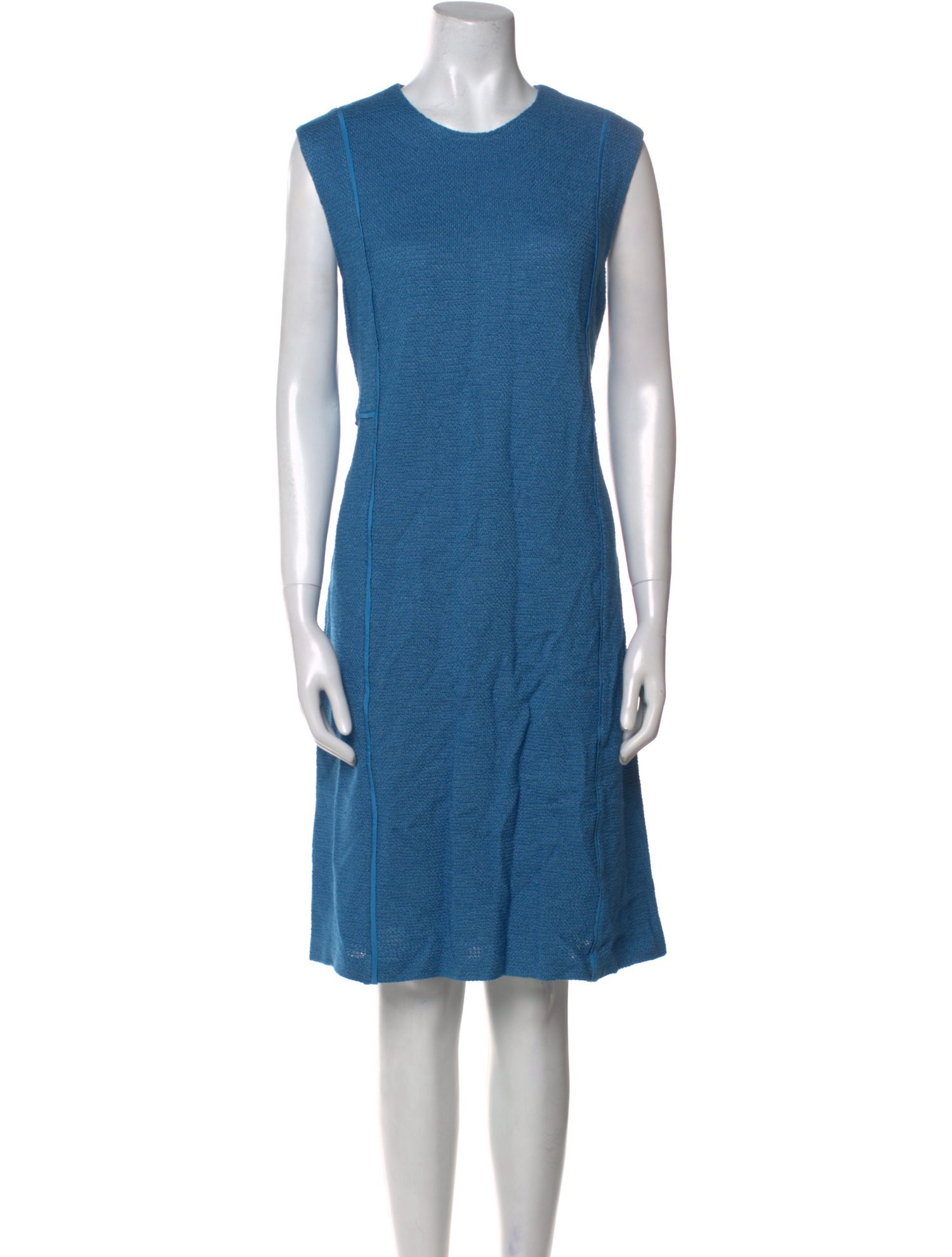 St. John Crew Neck Knee-Length Dress