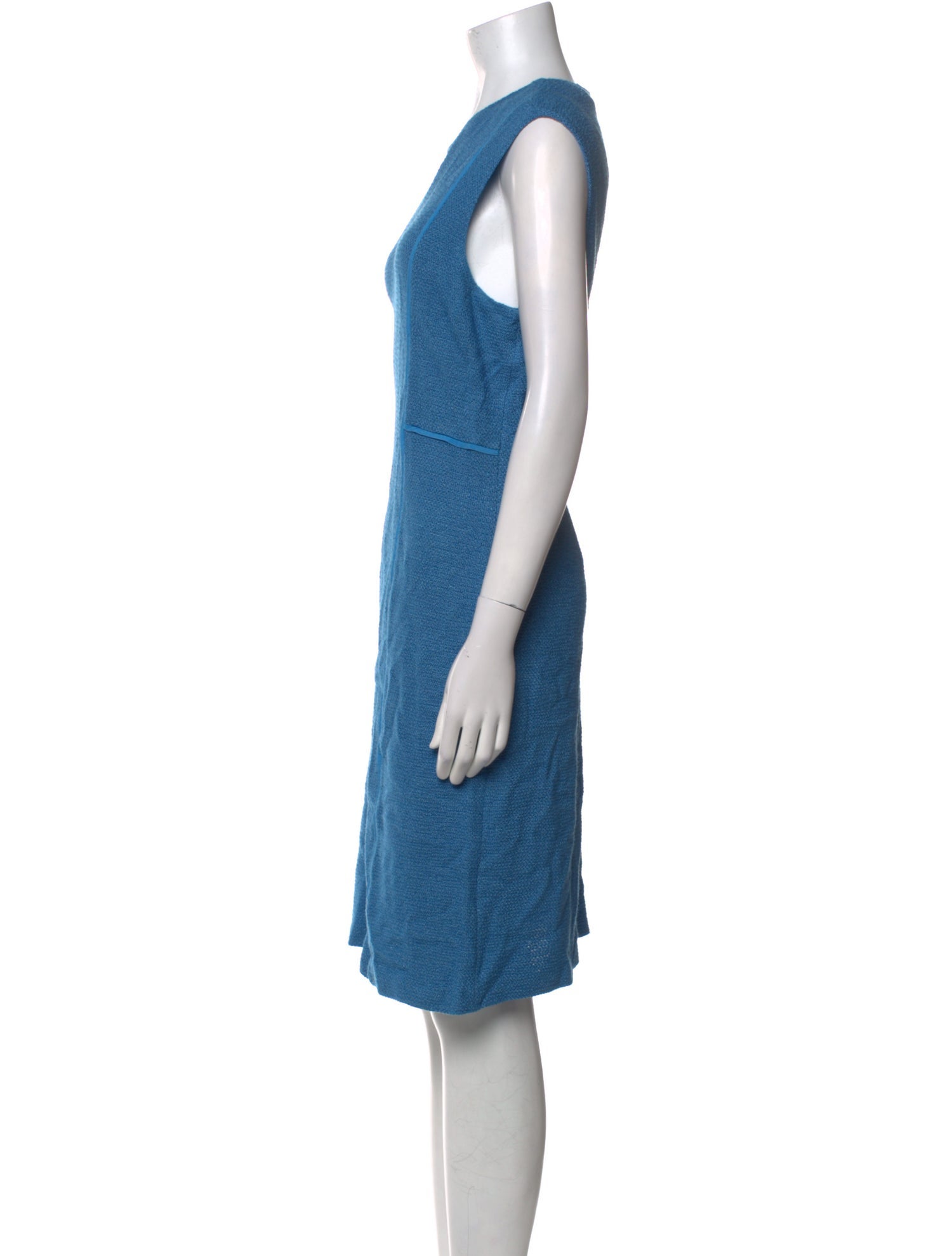 St. John Crew Neck Knee-Length Dress