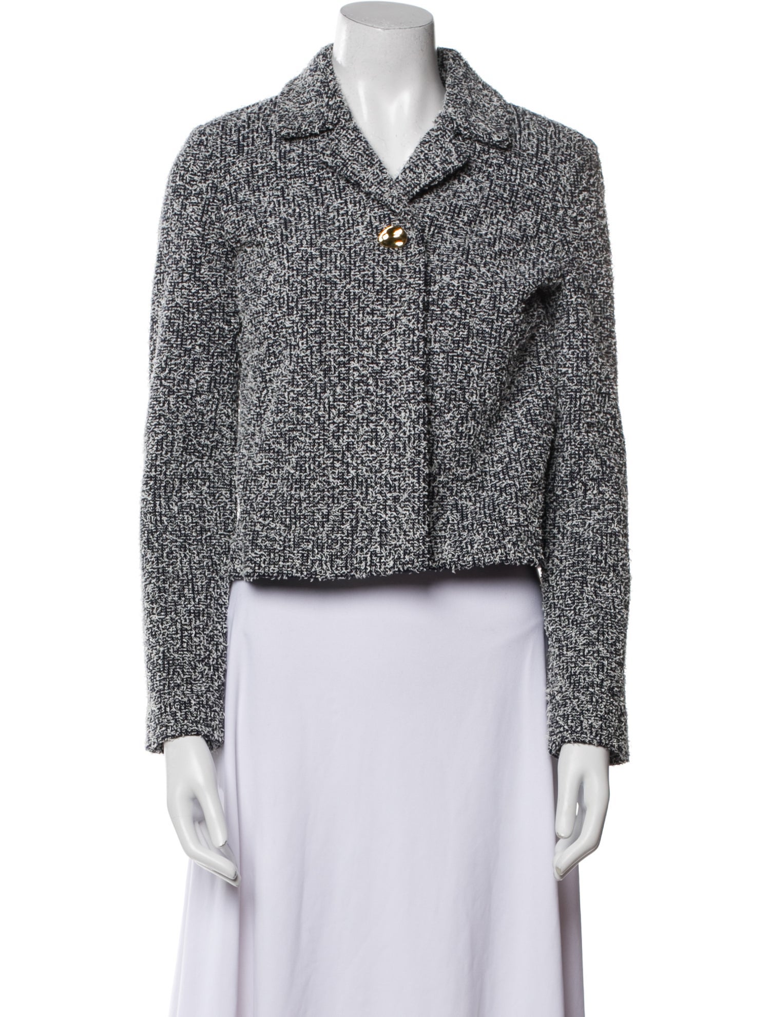 St. John Tweed Pattern Blazer