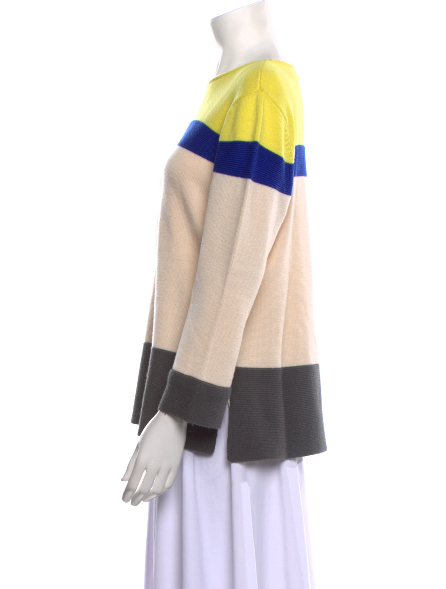 St. John Wool Striped Sweater