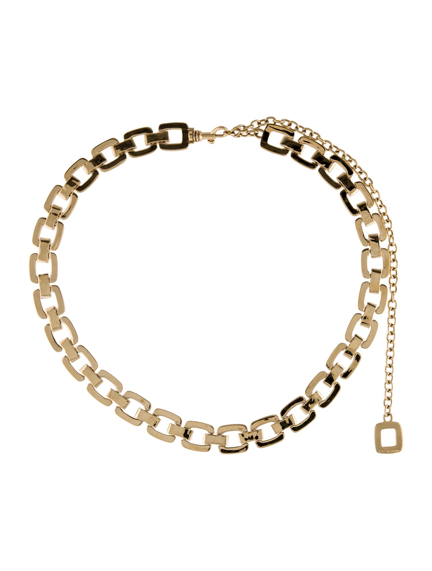St. John Skinny Metal Chain-Link Belt