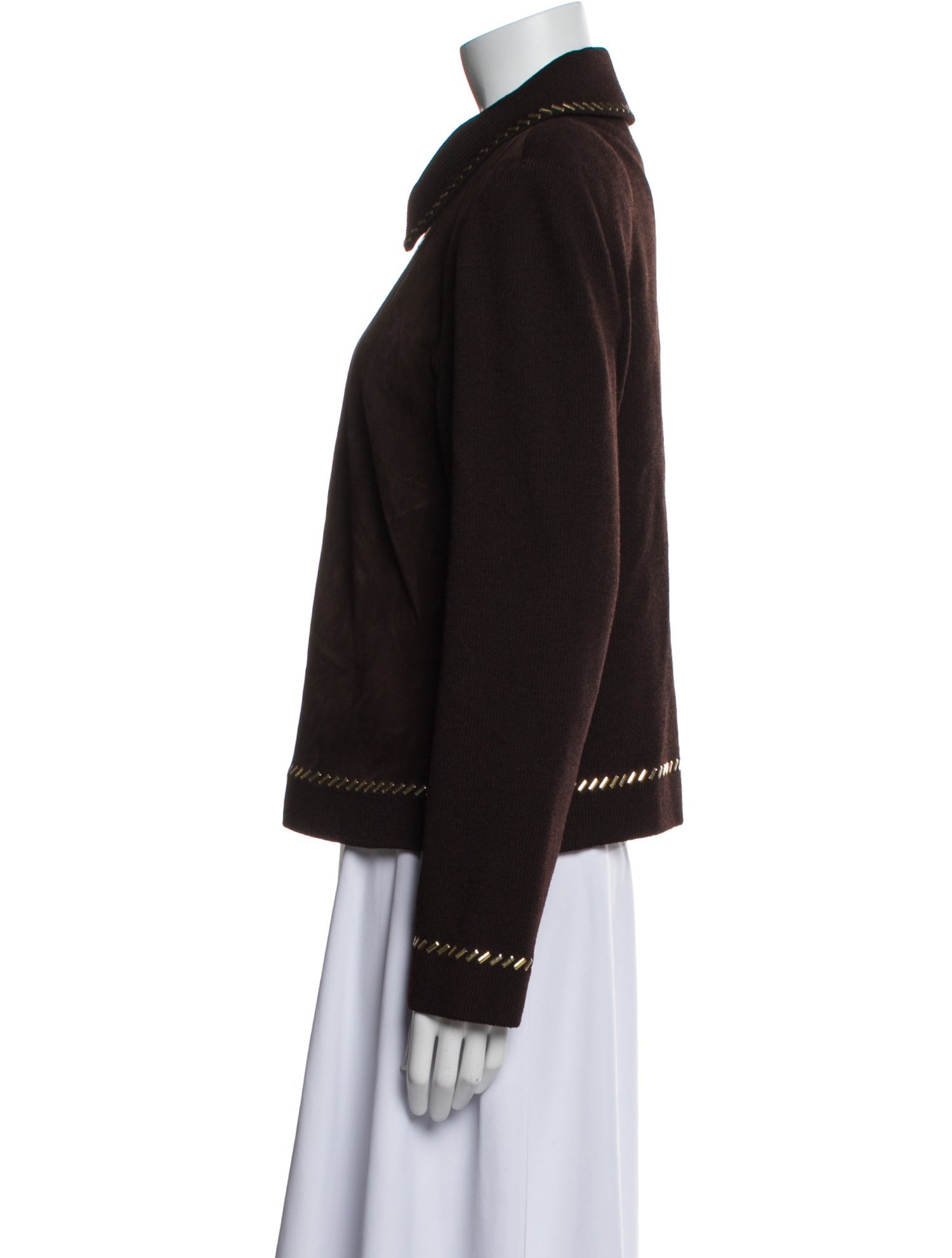 St. John Leather Evening Jacket