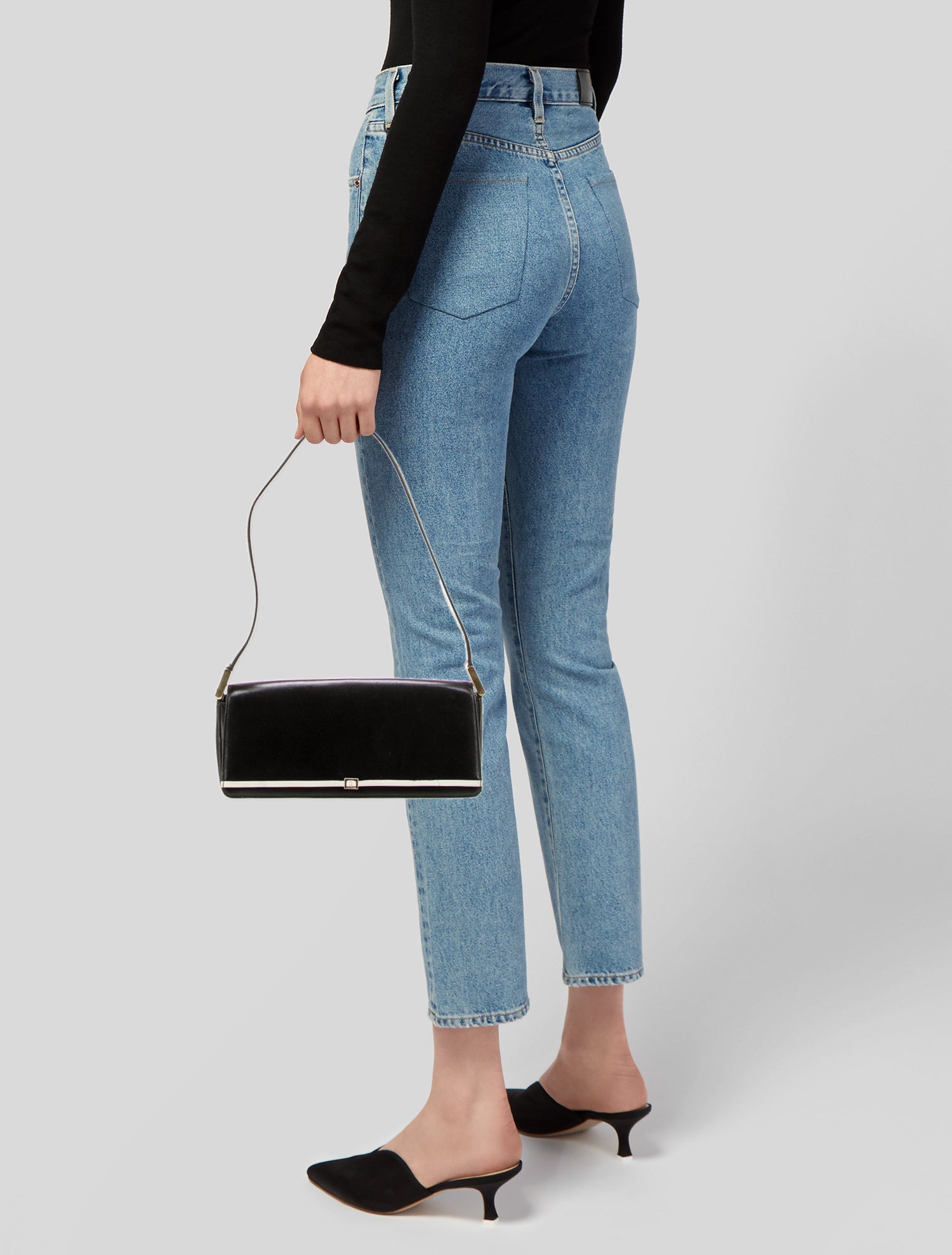 St. John Leather Shoulder Bag