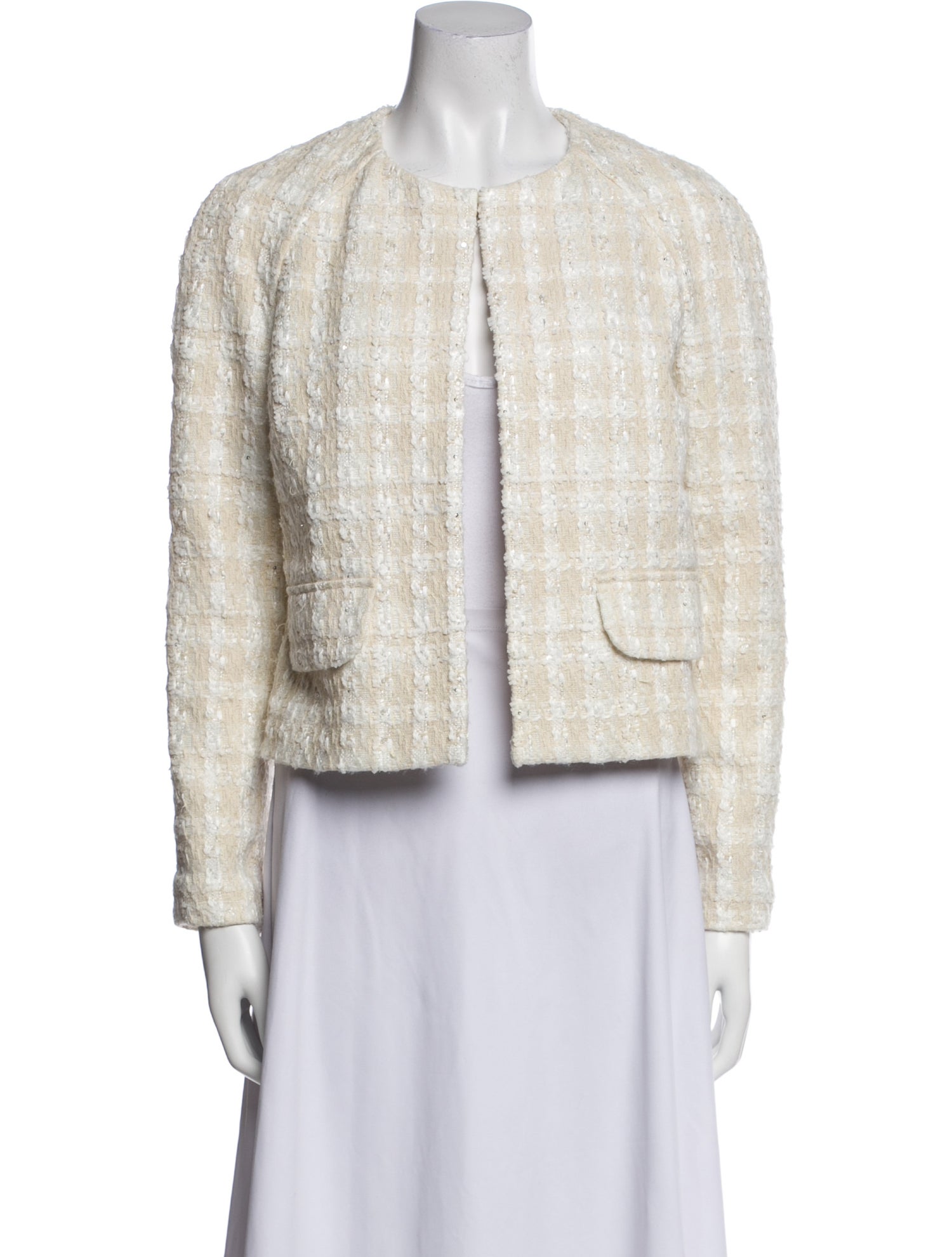 St. John Tweed Pattern Evening Jacket