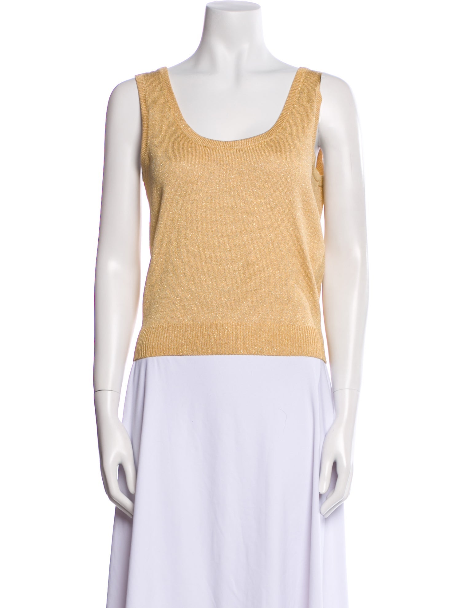 St. John Wool Scoop Neck Top