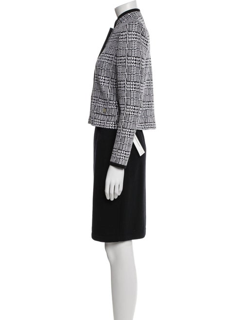 St. John Wool Tweed Pattern Skirt Set