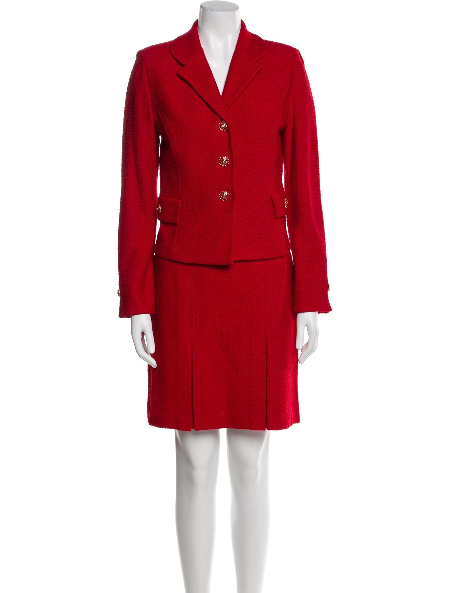 St. John Wool Skirt Suit