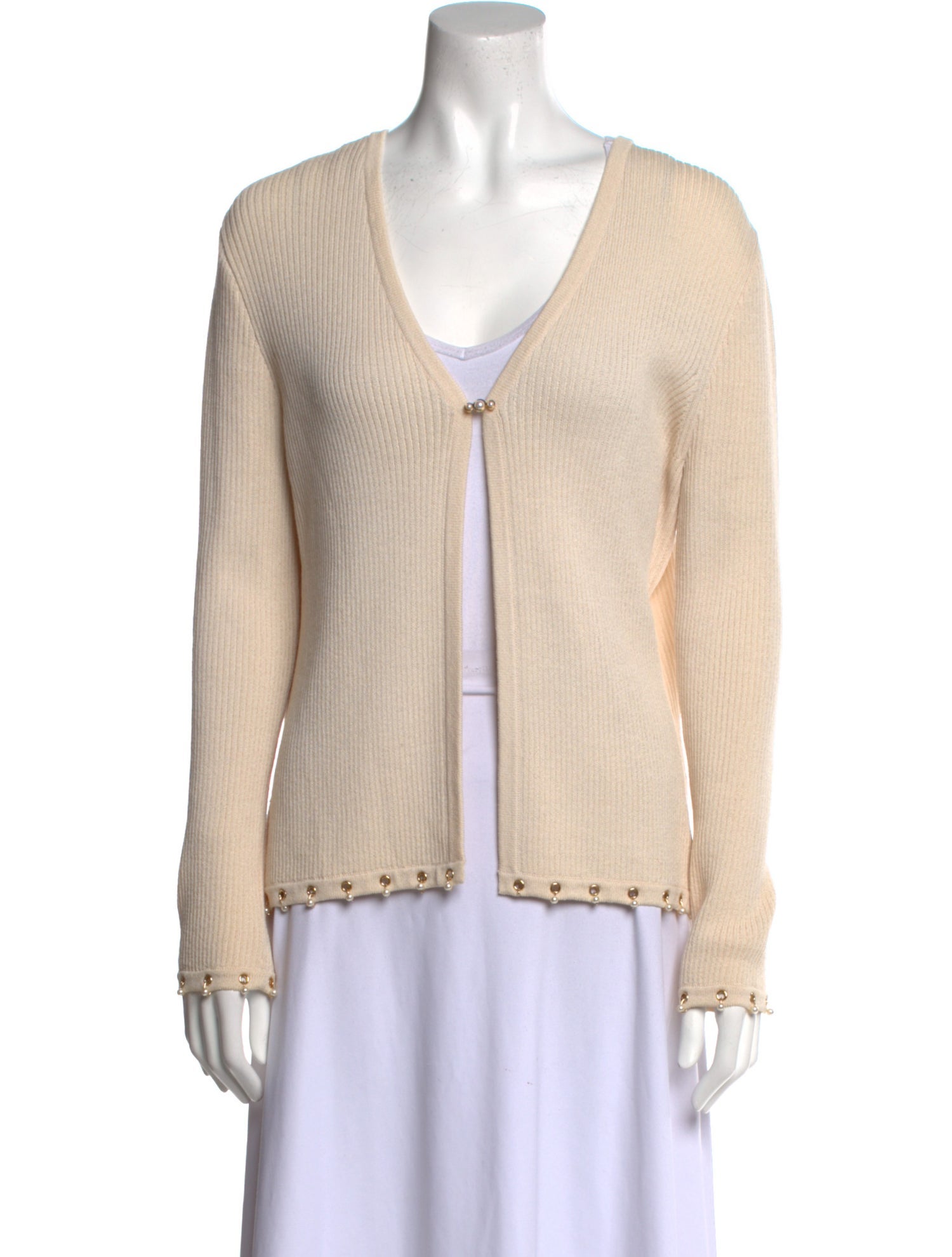 St. John Wool V-Neck Sweater