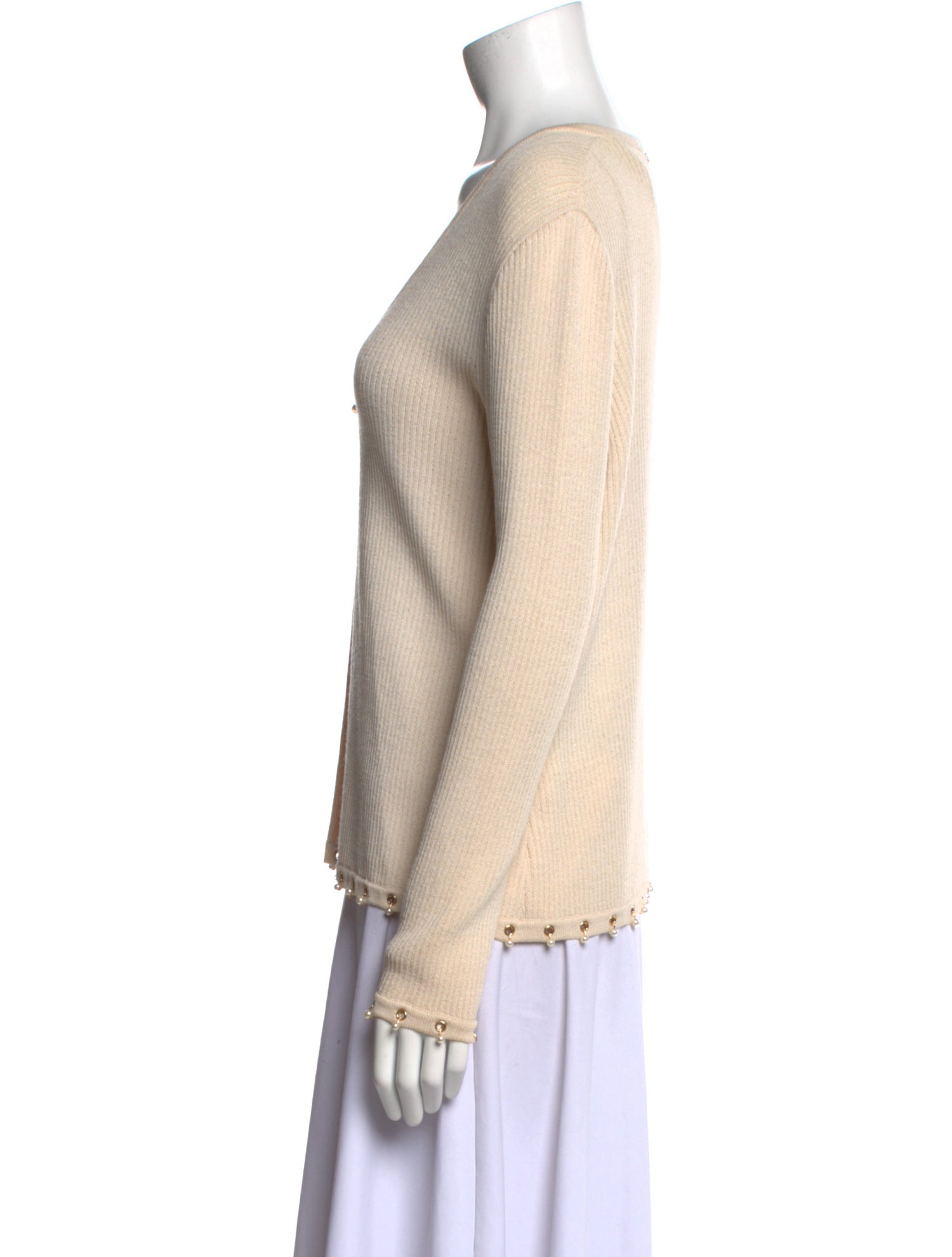 St. John Wool V-Neck Sweater