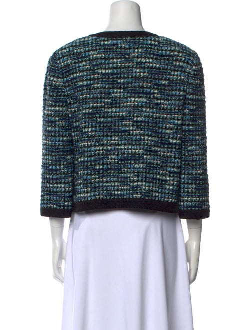 St. John Printed Scoop Neck Sweater
