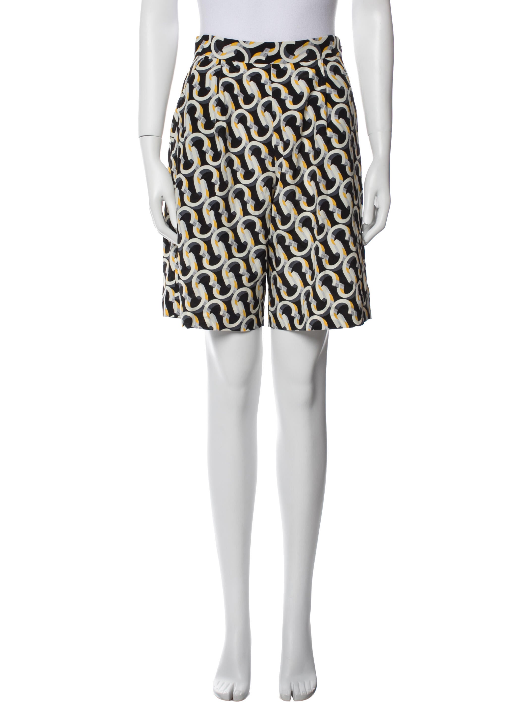 St. John Printed Knee-Length Shorts