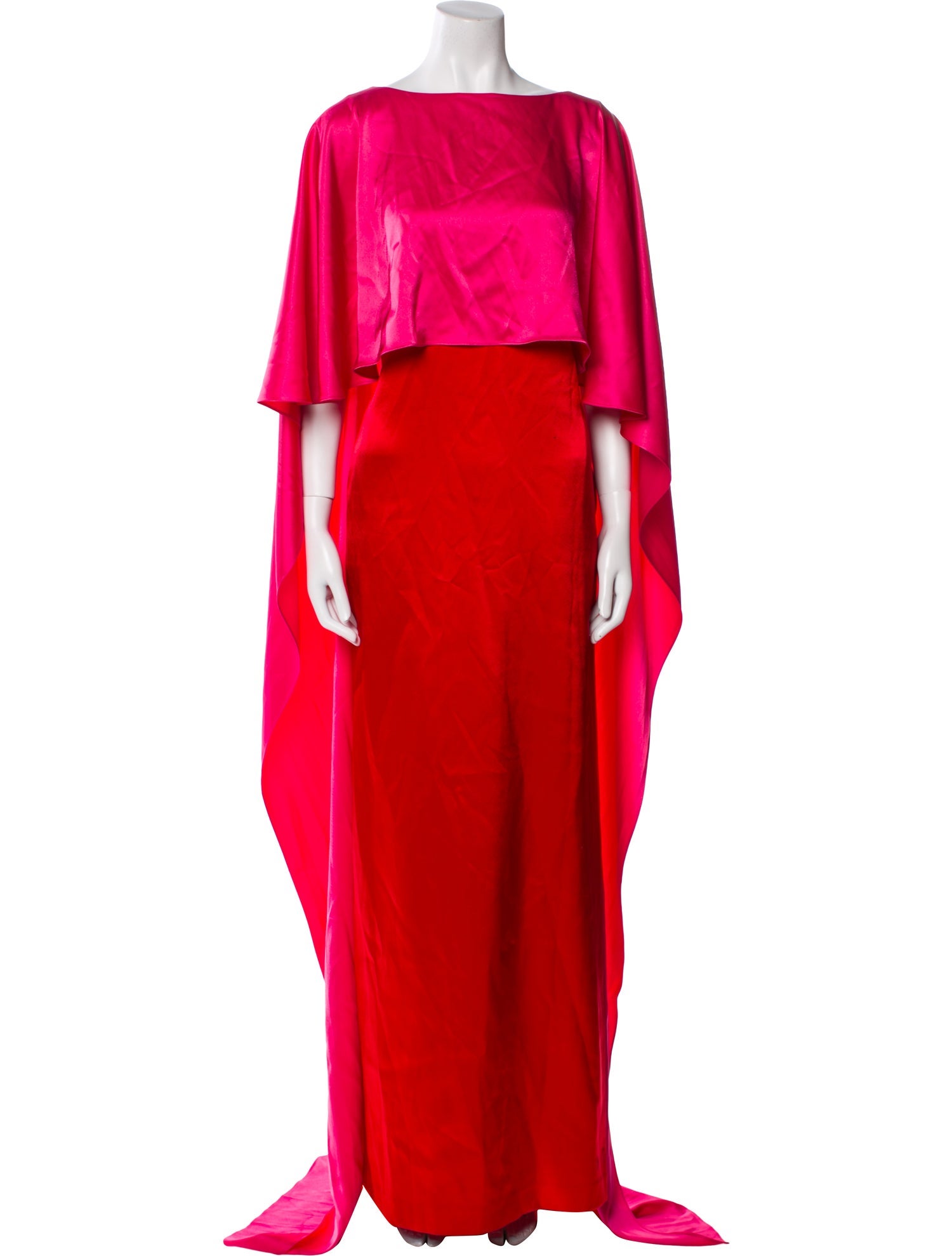 St. John Bateau Neckline Long Dress