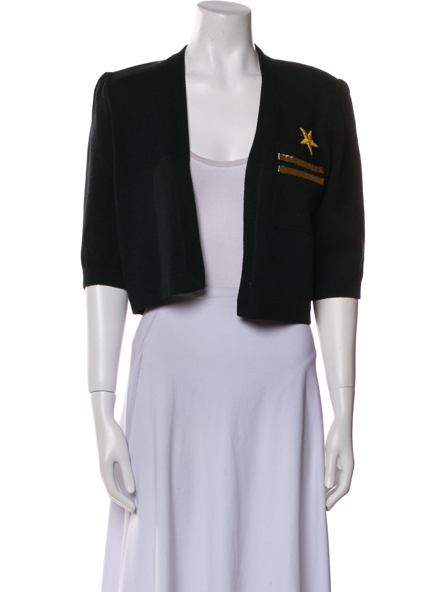 St. John Wool Tweed Pattern Bolero