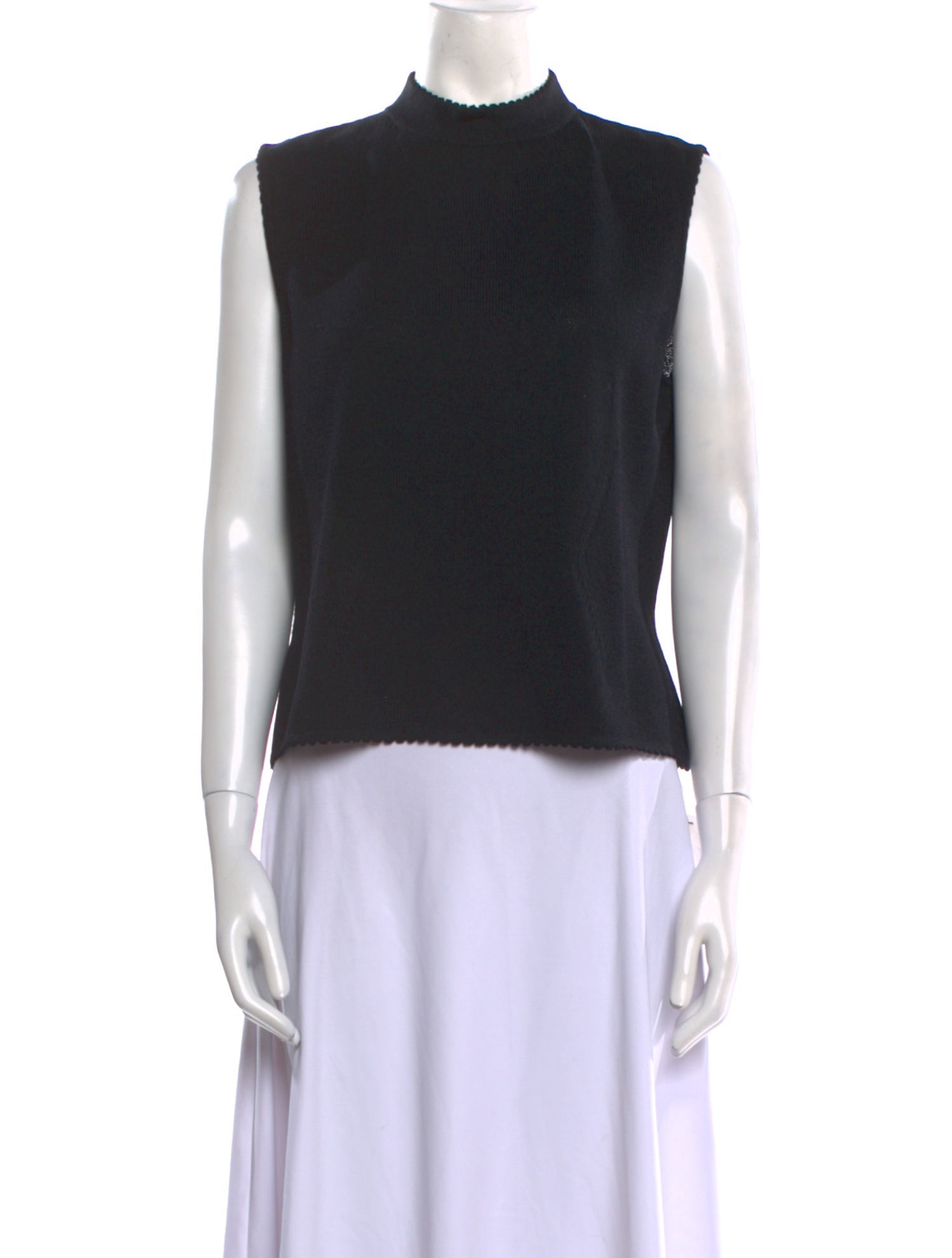 St. John Mock Neck Sweater