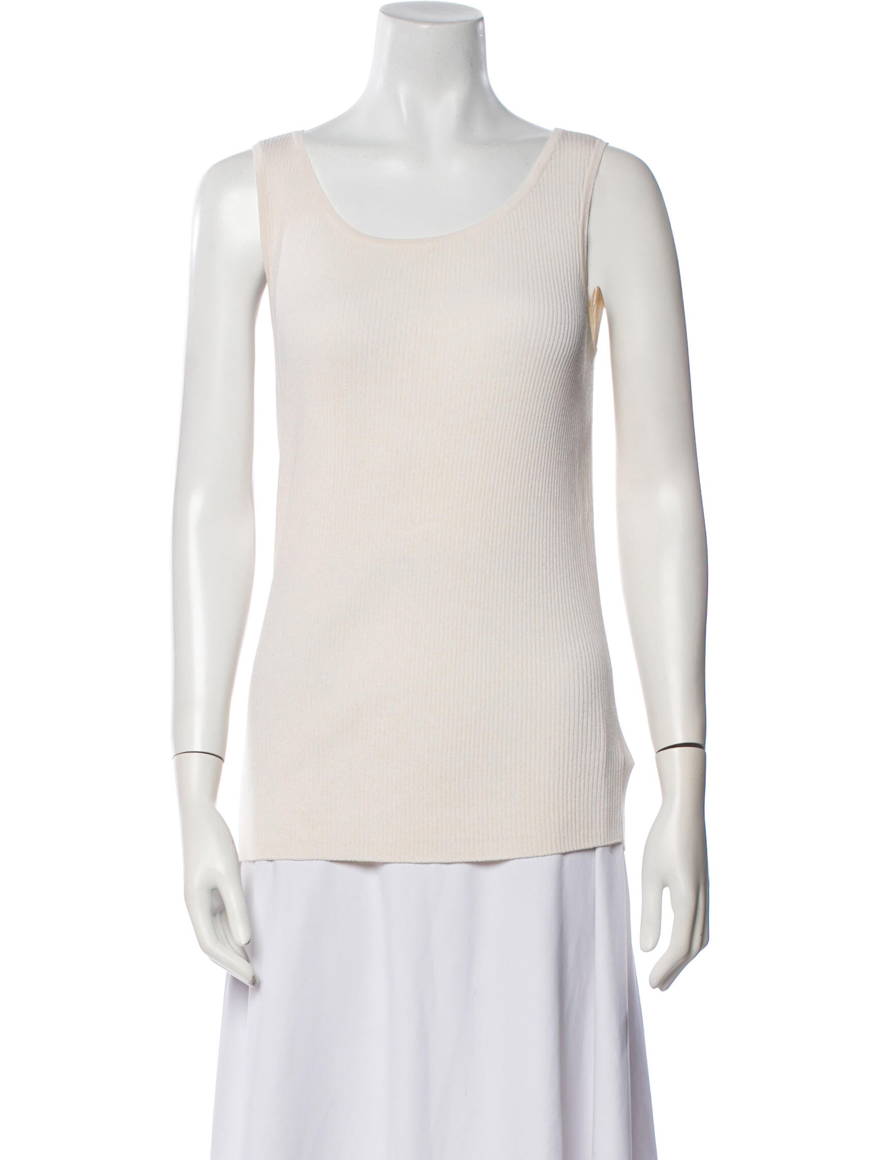 St. John Wool Scoop Neck Top