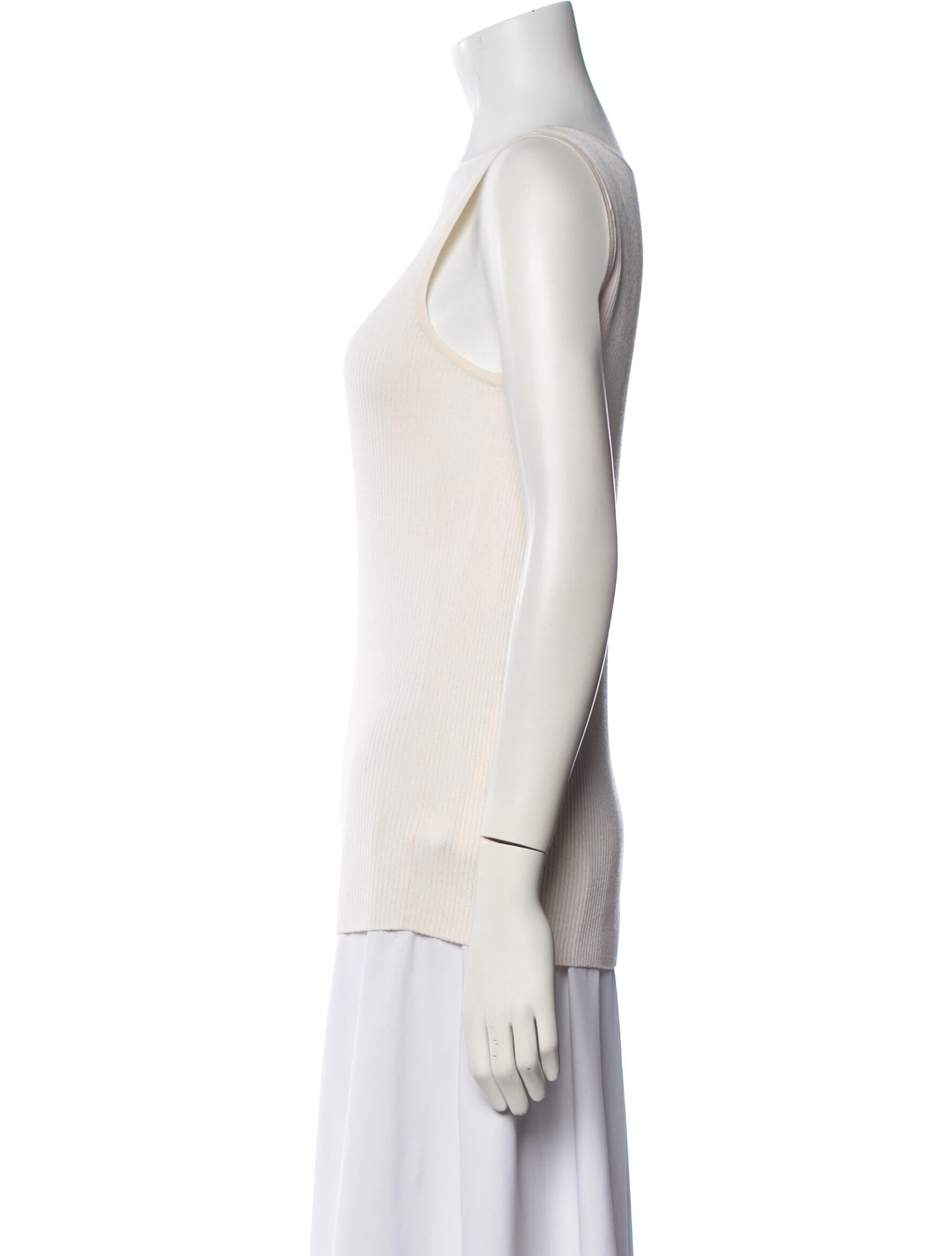 St. John Wool Scoop Neck Top