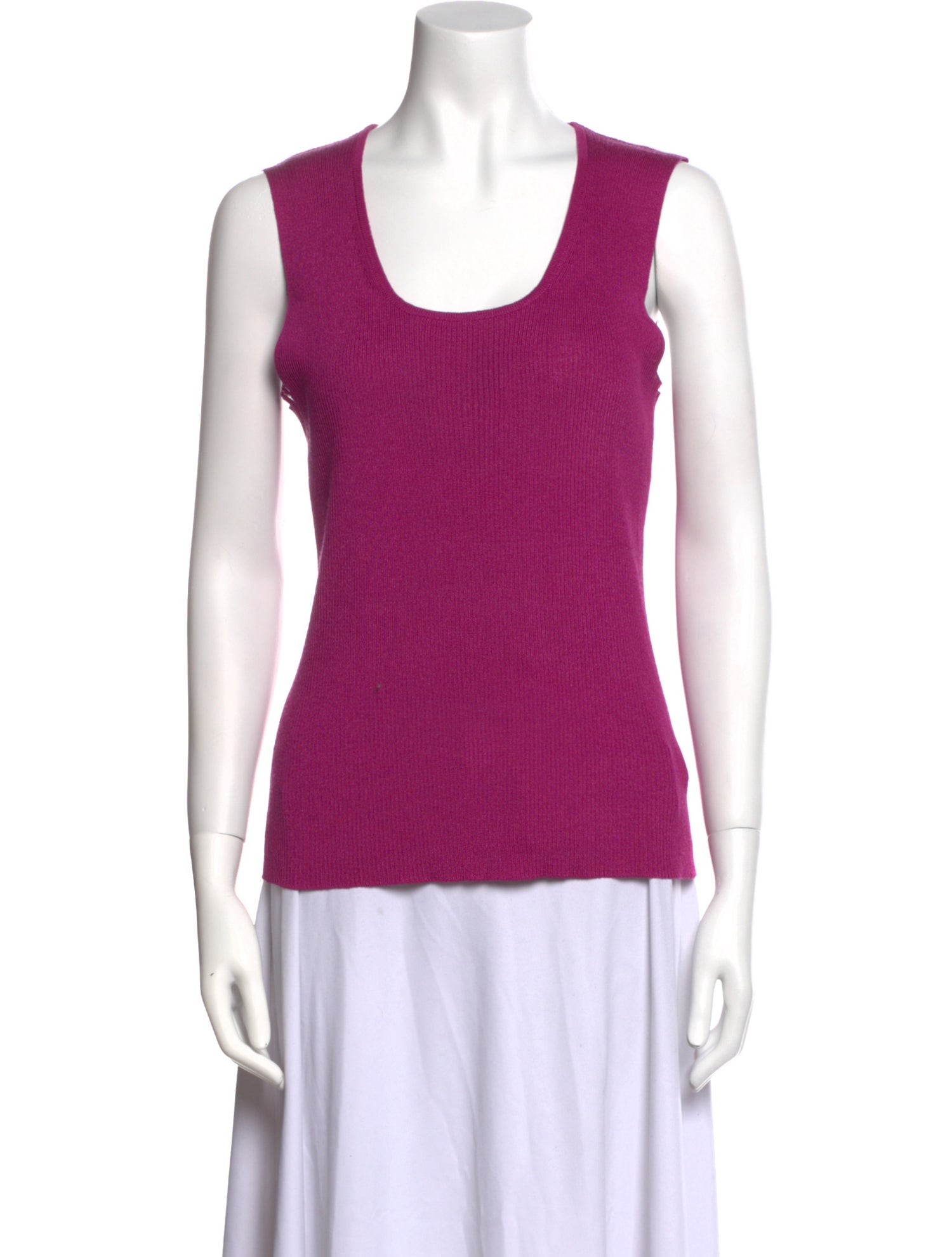 St. John Wool Scoop Neck Top