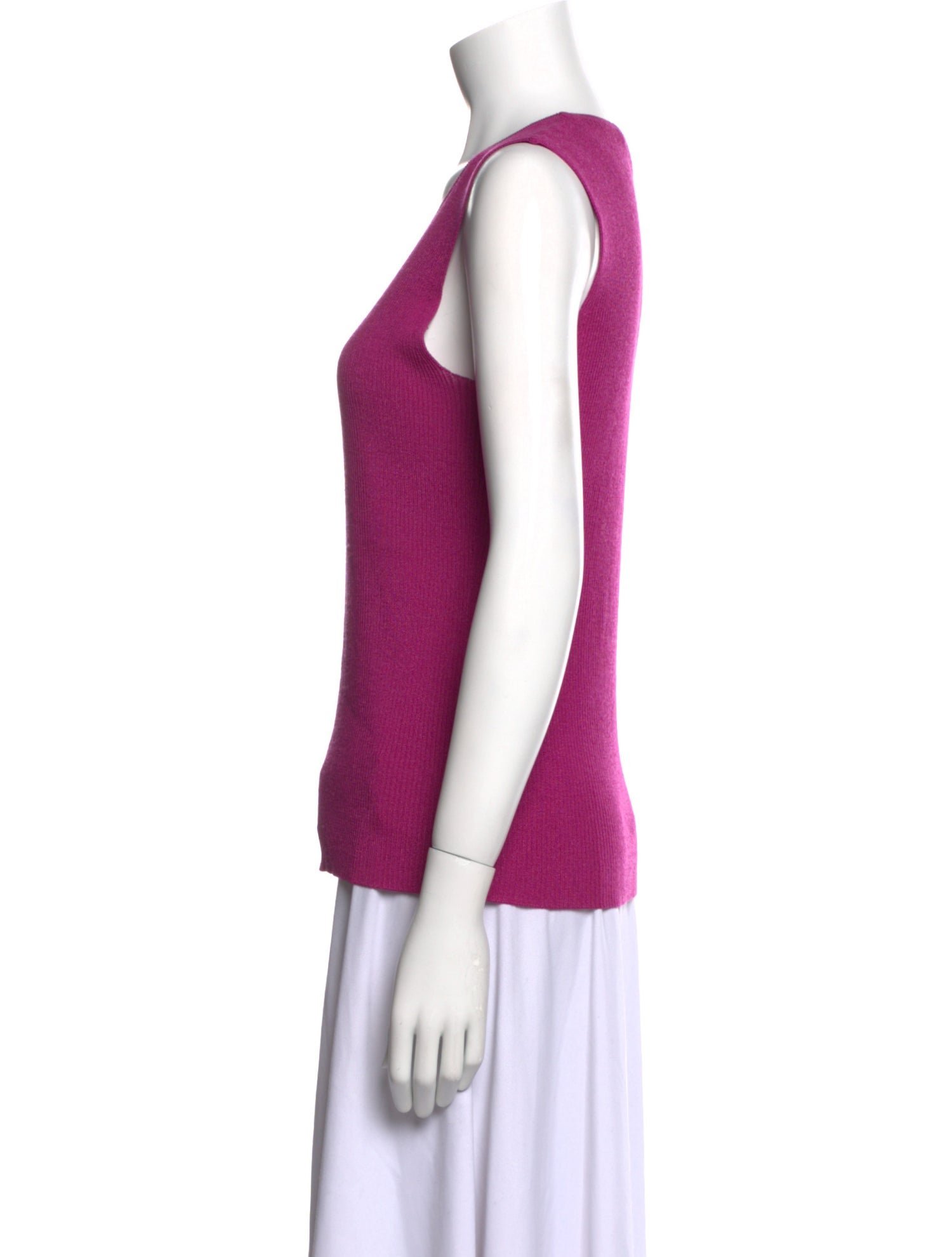 St. John Wool Scoop Neck Top