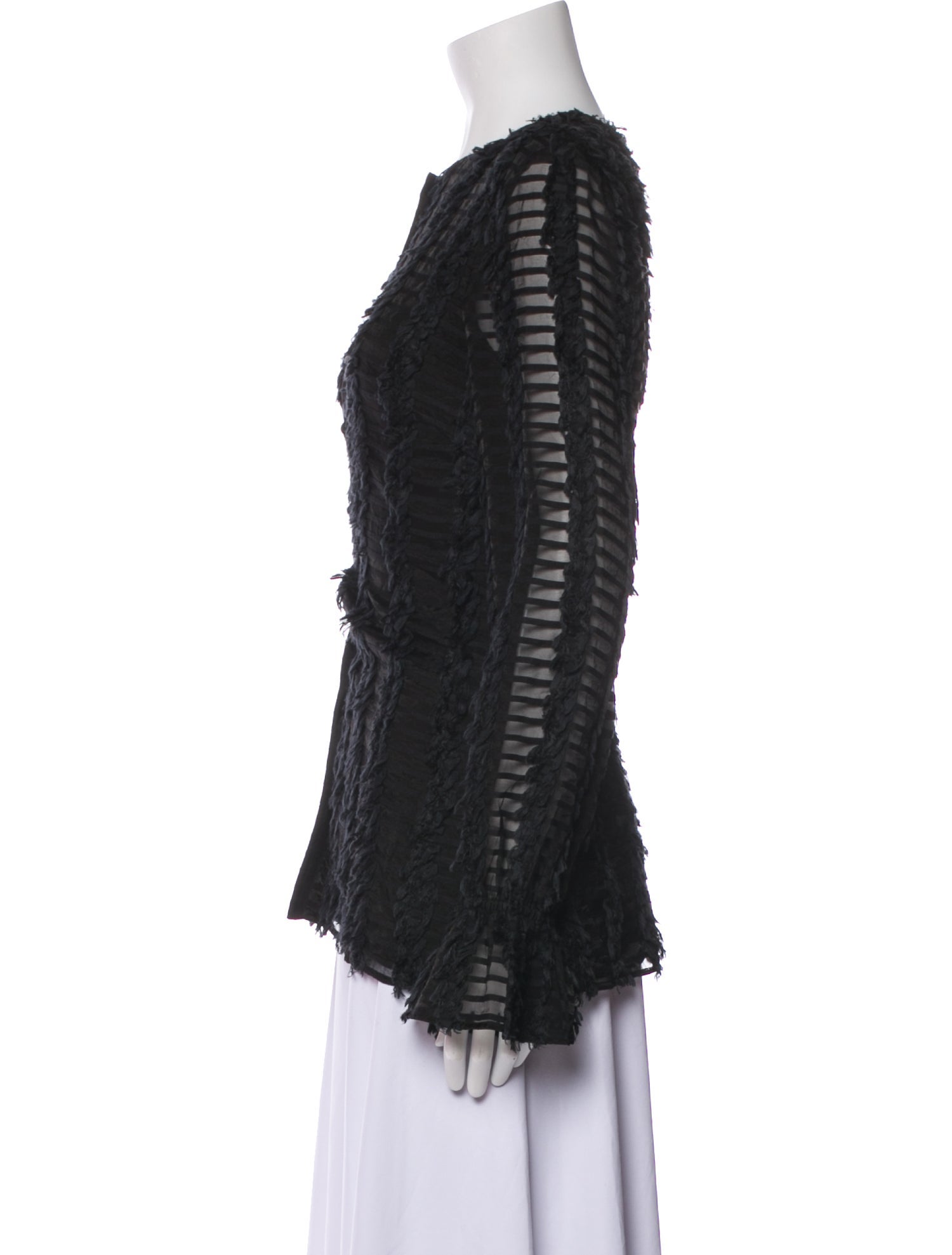 St. John Crew Neck Long Sleeve Blouse w/ Tags