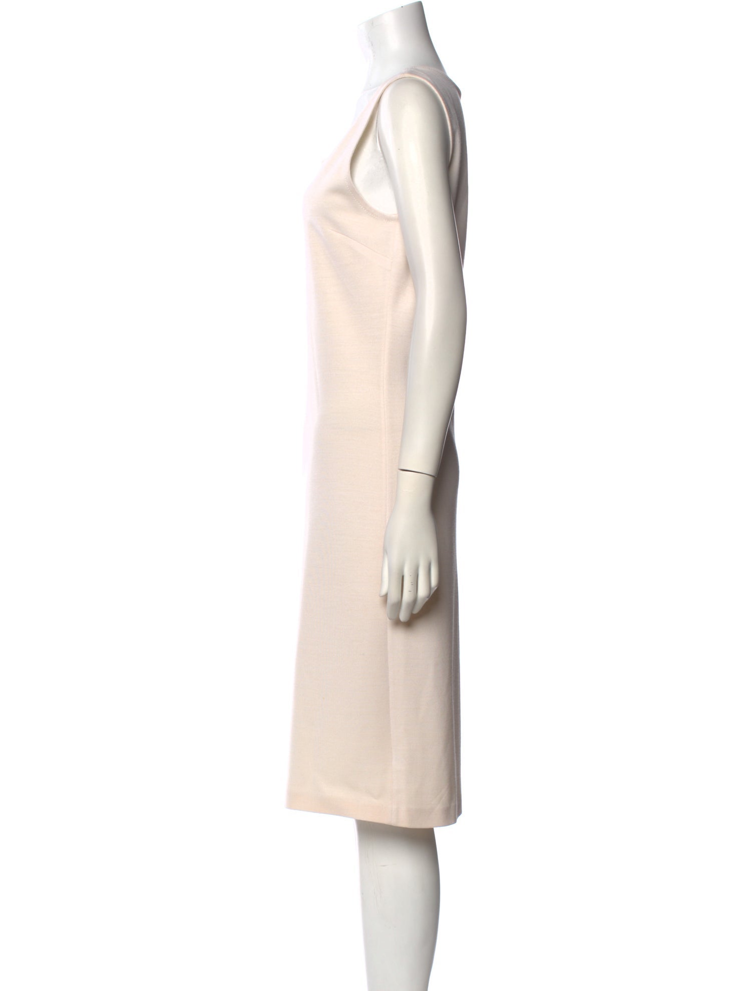 St. John Scoop Neck Midi Length Dress