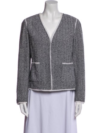 St. John Tweed Pattern Evening Jacket