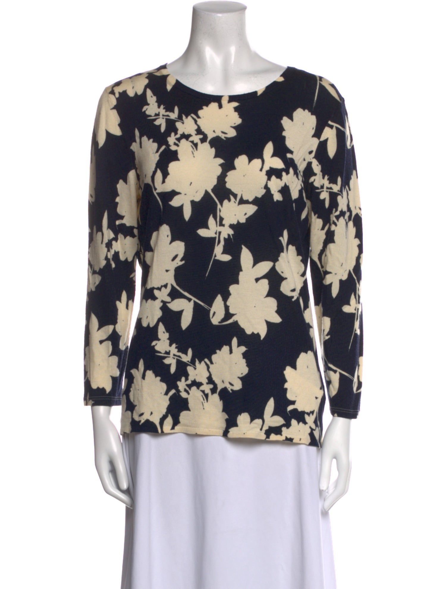 St. John Wool Printed Sweater