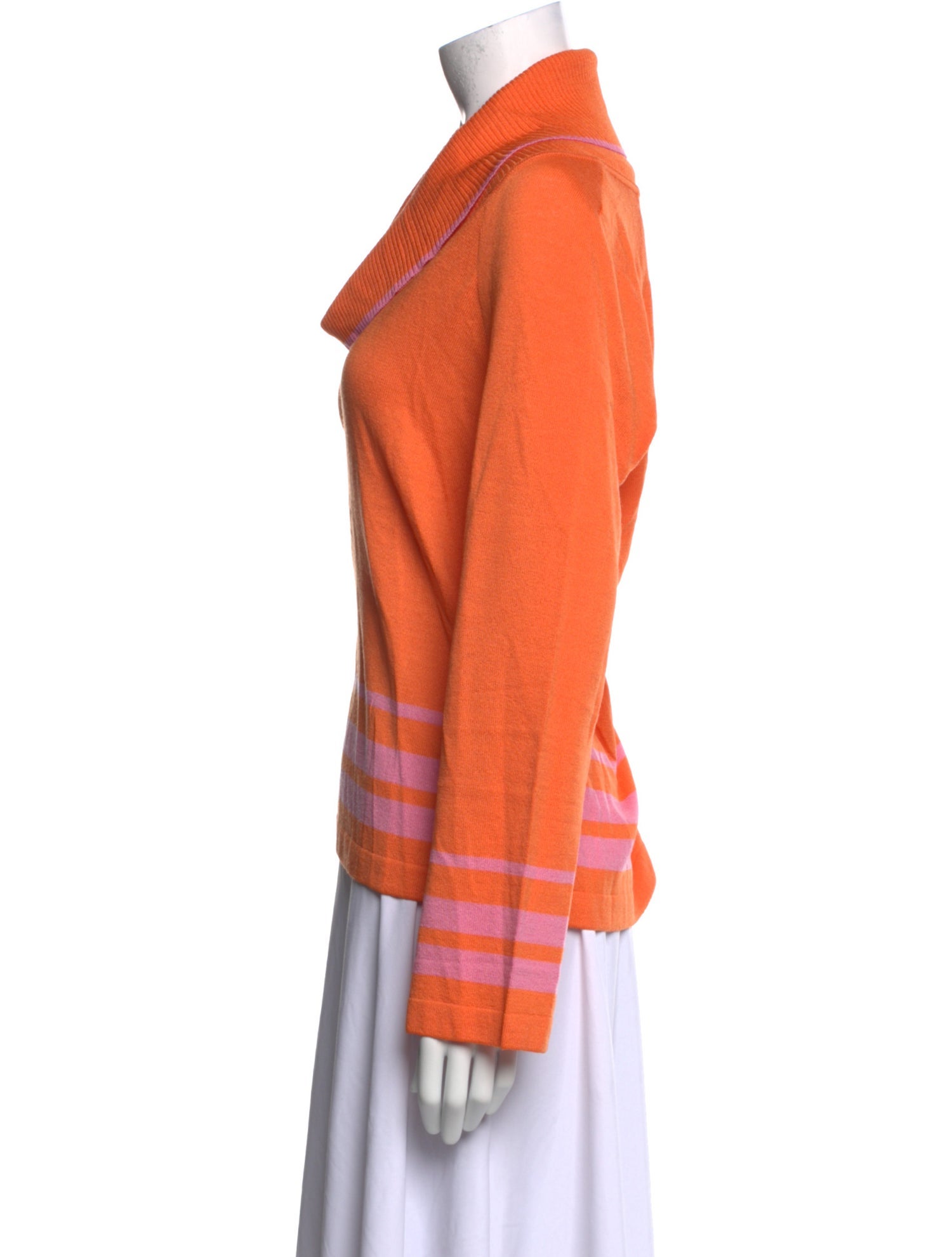 St. John Wool Cowl Neck Sweater