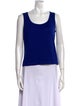 St. John Scoop Neck Sleeveless Top