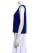 St. John Scoop Neck Sleeveless Top