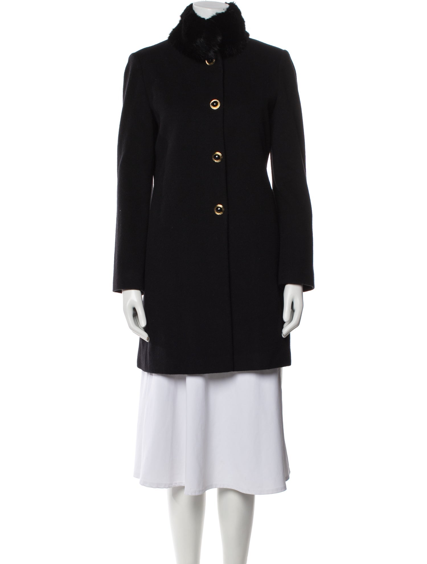 St. John Wool Fur Coat