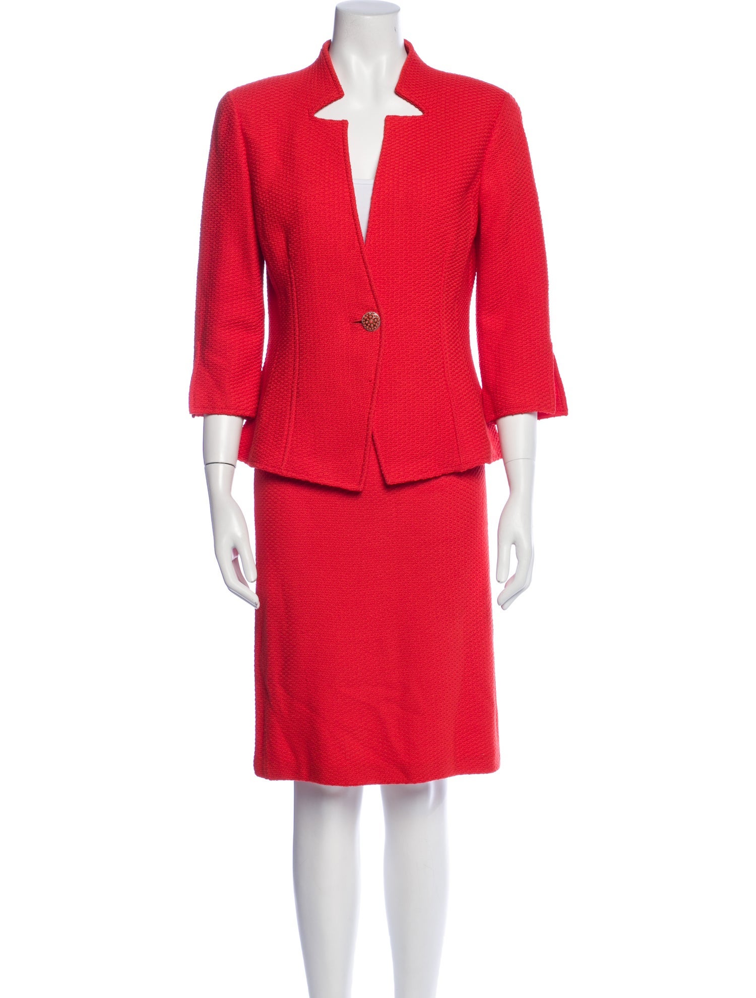 St. John Wool Skirt Set