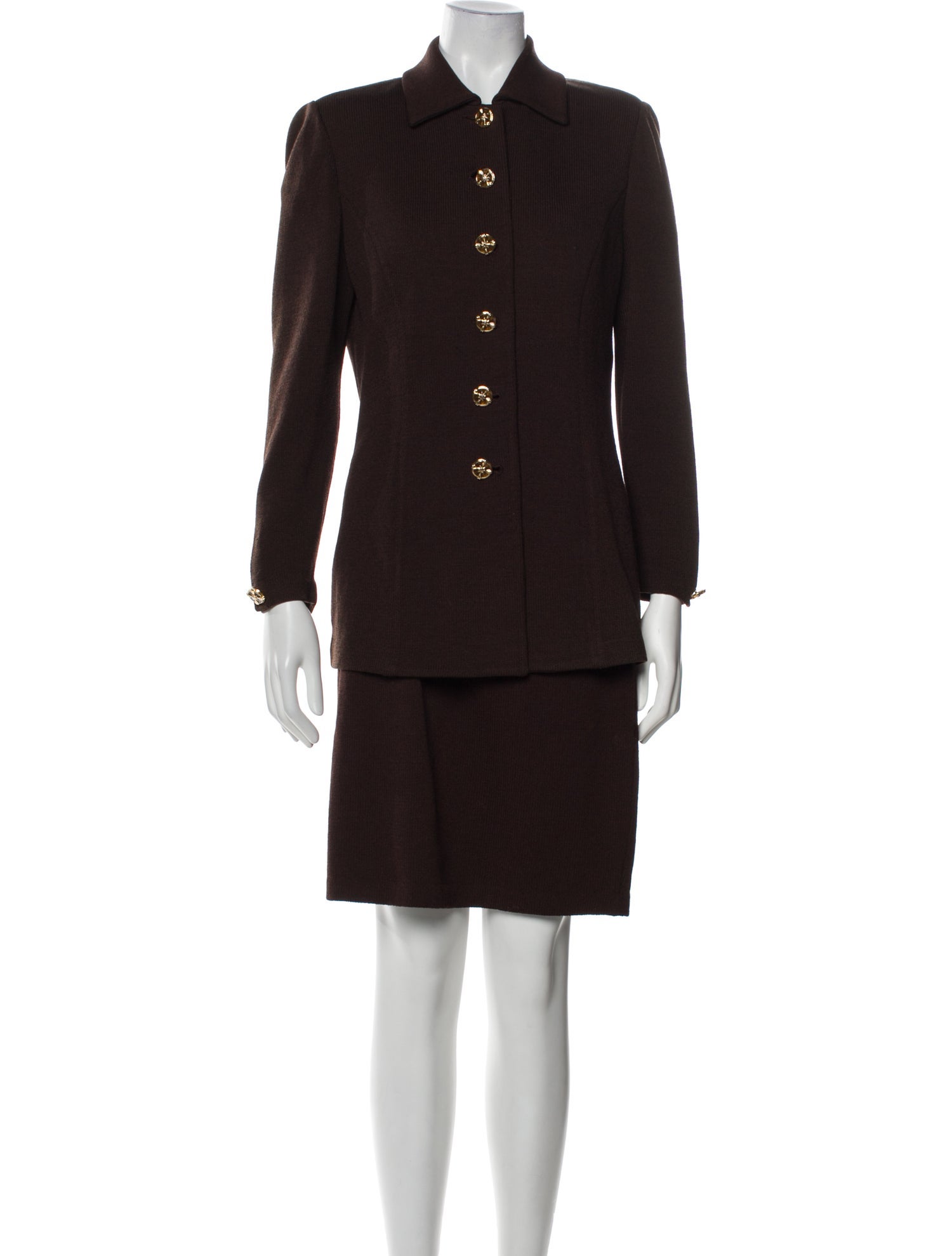 St. John Collection Wool Skirt Suit