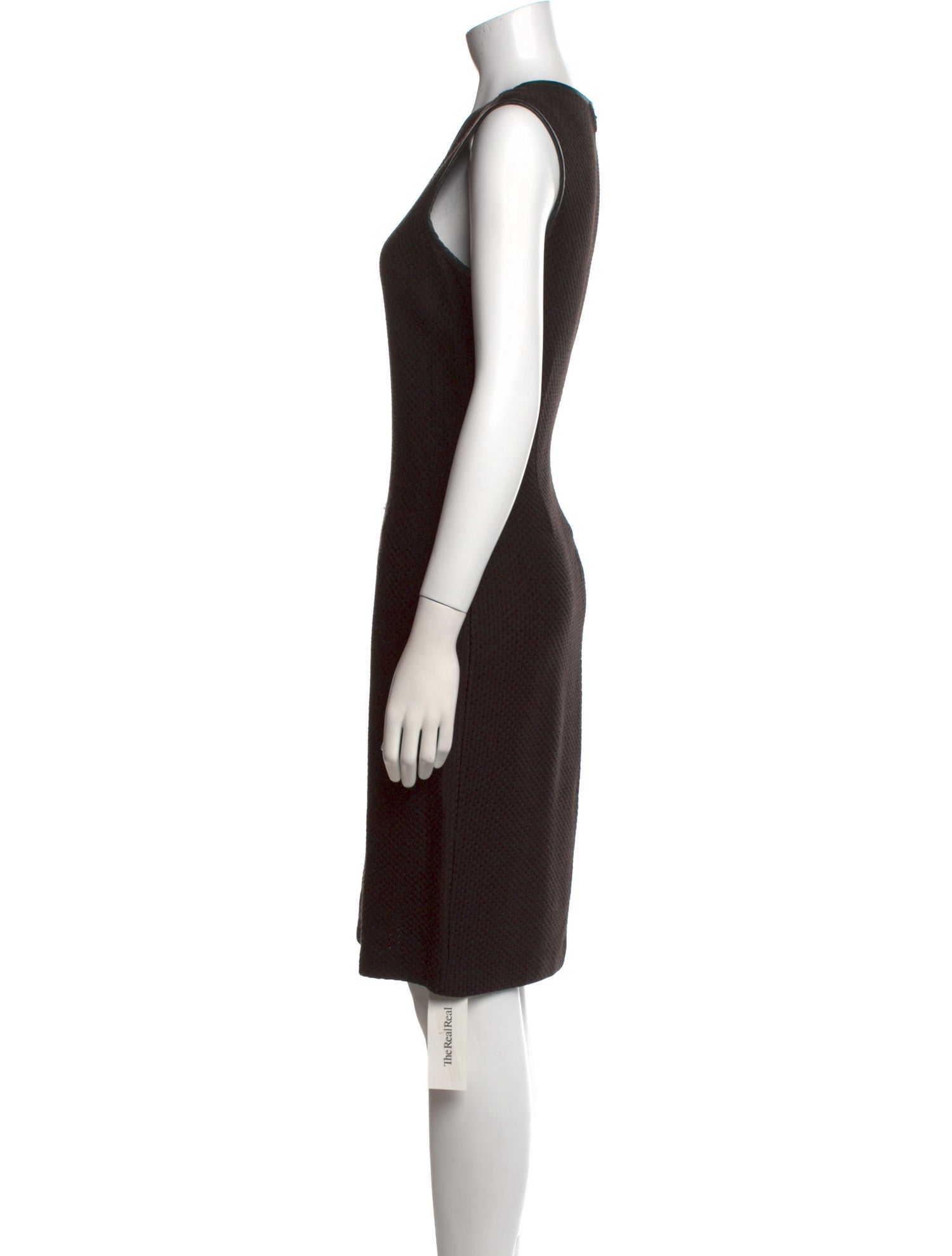 St. John V-Neck Knee-Length Dress