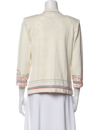 St. John Wool Floral Print Set