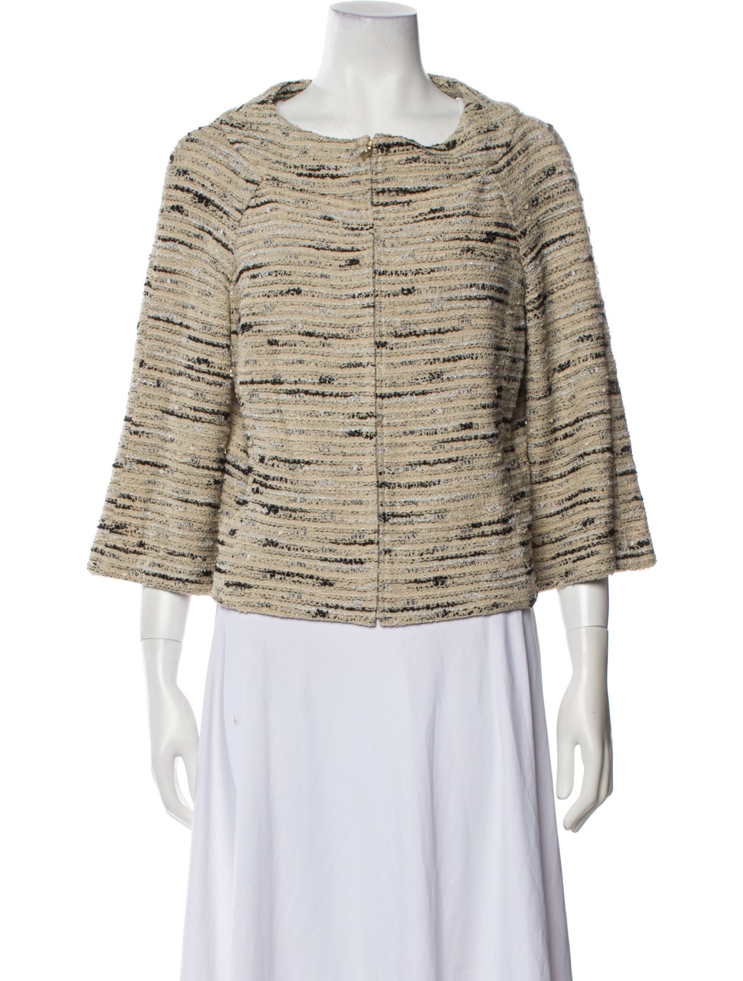 St. John Tweed Pattern Evening Jacket