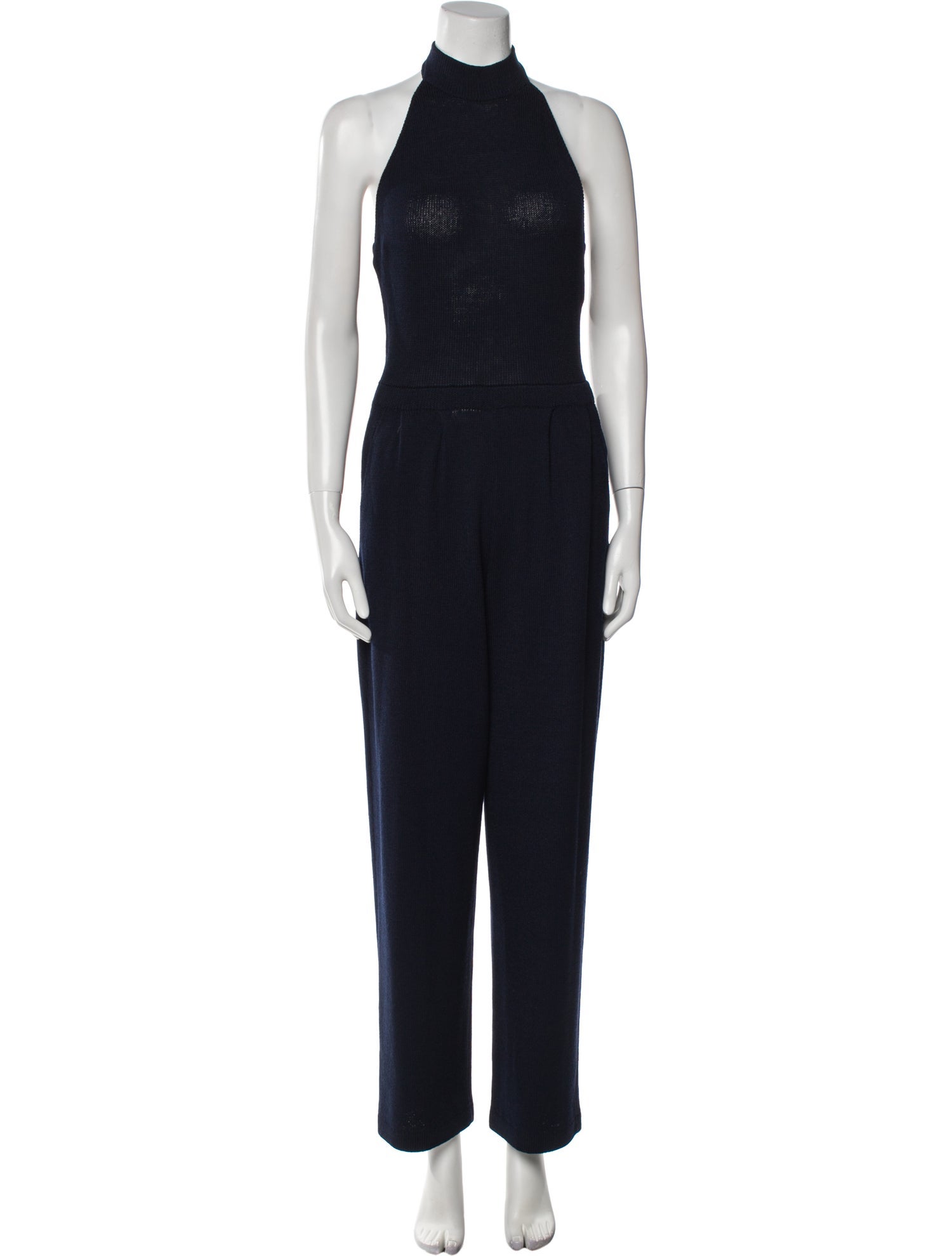 St. John Mock Neck Jumpsuit