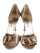St. John Satin Crystal Embellishments Sandals